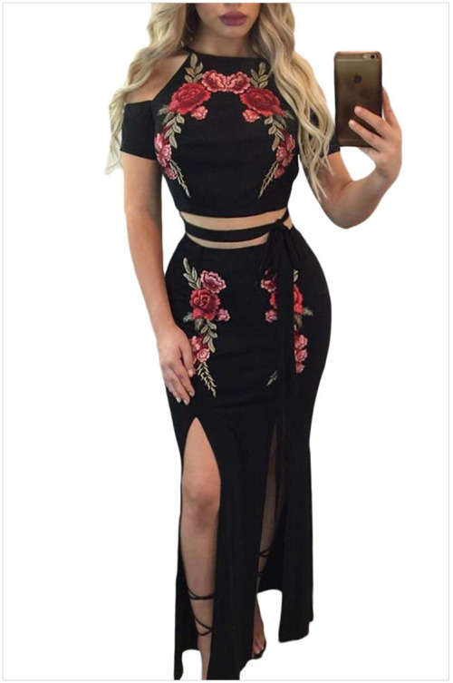 !!! NEW ARRIVAL !!! BEAUTIFUL  TWO PIECE DRESS/ PARTY DRESS IN SIZE S TO L