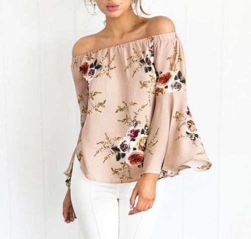 !!! NEW ARRIVED!!! FASHIONABLE OFF SHOULDER LONG SLEEVE TOP