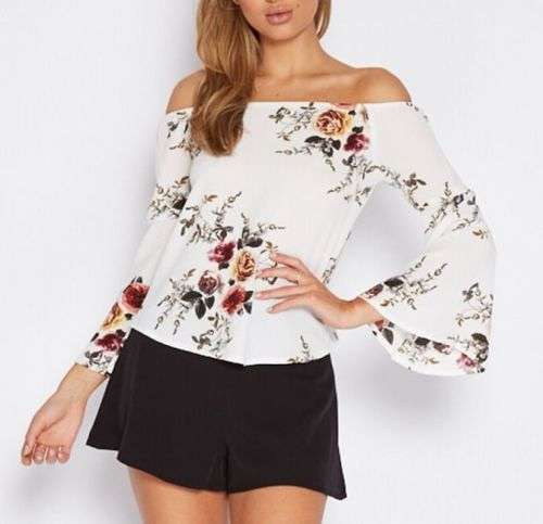 !!! NEW ARRIVED!!! FASHIONABLE OFF SHOULDER LONG SLEEVE TOP