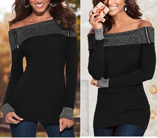 !!! free shipping !!! FASHIONABLE SHOULDER OFF TOP IN SIZE 30 TO 36