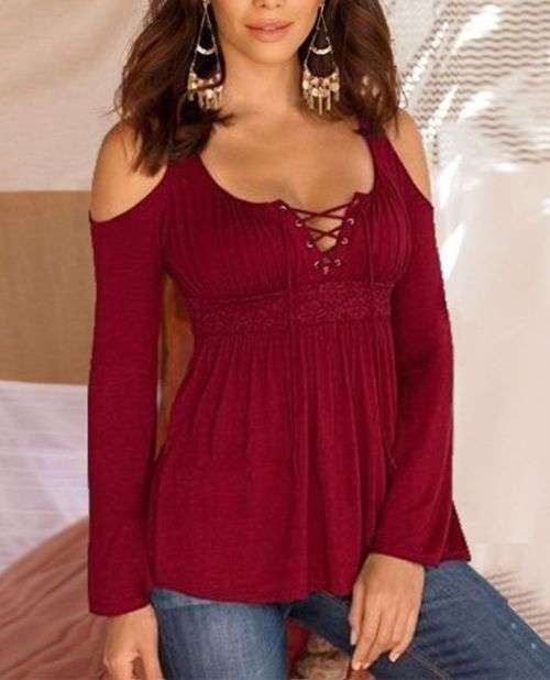 !!! NEW ARRIVED!!! FASHIONABLE LONG SLEEVE TOP IN SIZE 32 TO 36