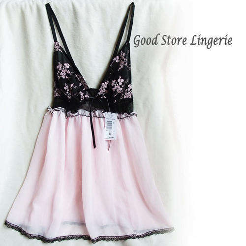 Hot Desire Sexy Lingerie in Pink with Black Lace ***Size L, XL