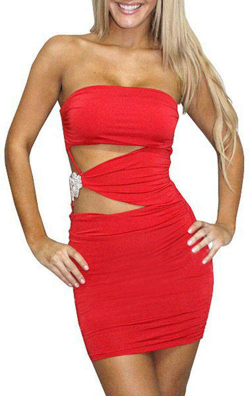 Stuning Dress/ Evening Dress in Red