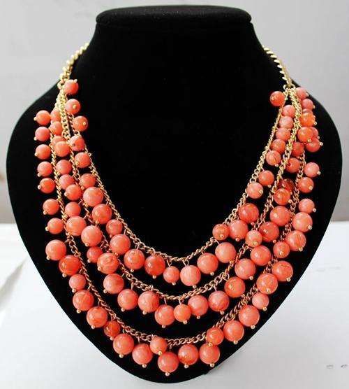 !!! NEW ARRIVAL!!!  FASHIONABLE PLEASING PEACH NECKLACE