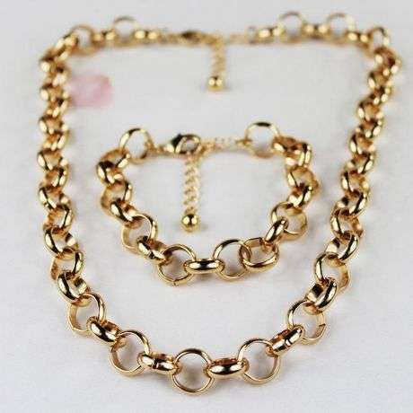 !!! NEW ARRIVAL!!!  FASHIONABLE GEOMETRIC SET(NECKLACE AND BRACELET)