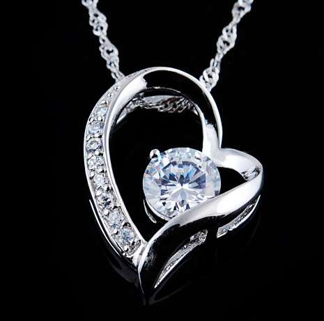 STERLING SIVER ZIRCON PANDENT STAMPED S925