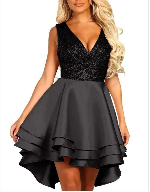 !!! NEW ARRIVED!!! STUNNING BLACK DRESS/ PARTY DRESS IN SIZE S TO L