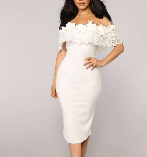 !!! NEW ARRIVED!!! SEXY DRESS/ PARTY DRESS IN WHTIE in size 32