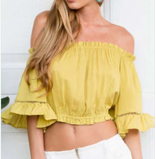 !!! NEW ARRIVED!!! FASHIONABLE TOP IN SIZE S-M