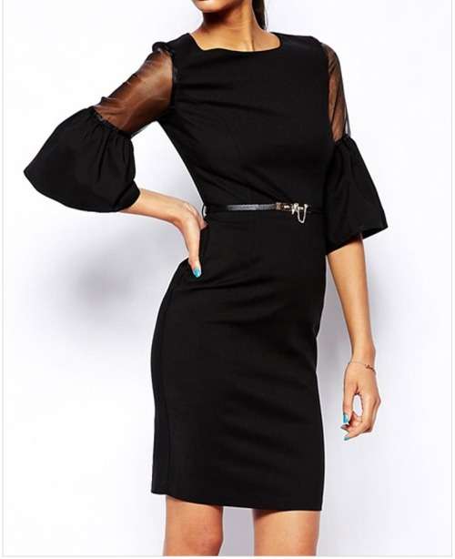 Fashionable Black Dress in Size M, L