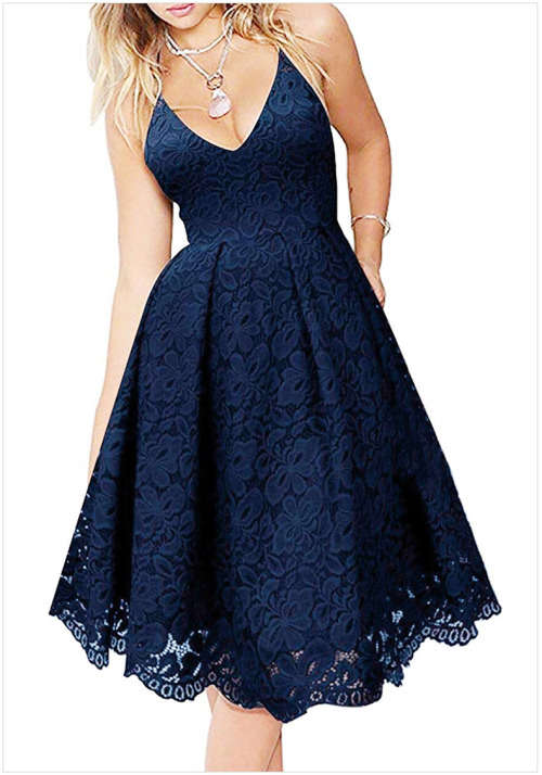!!! NEW ARRIVED!!! BEAUTIFUL BLUE LACE DRESS IN SIZE S