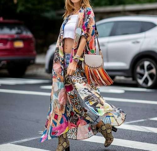 Festival Beach Cover Up Multi Colour