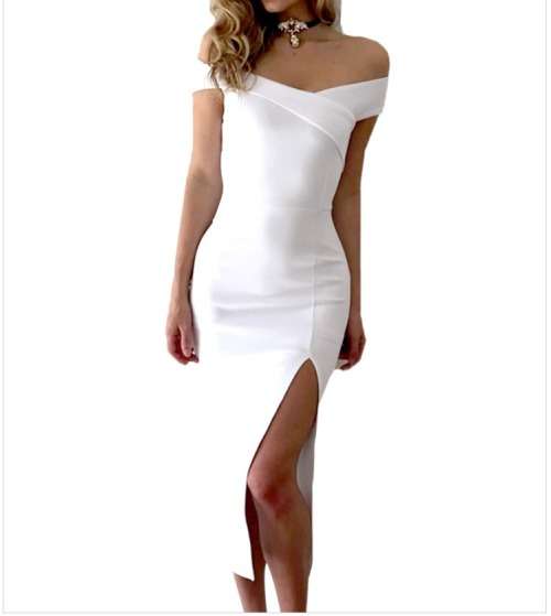 !!! NEW ARRIVAL !!! SEXY WHITE DRESS/ ELEGANT DRESS IN SIZE L
