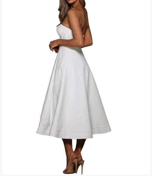 !!! NEW ARRIVAL !!! SEXY WHITE DRESS/ ELEGANT DRESS IN SIZE L