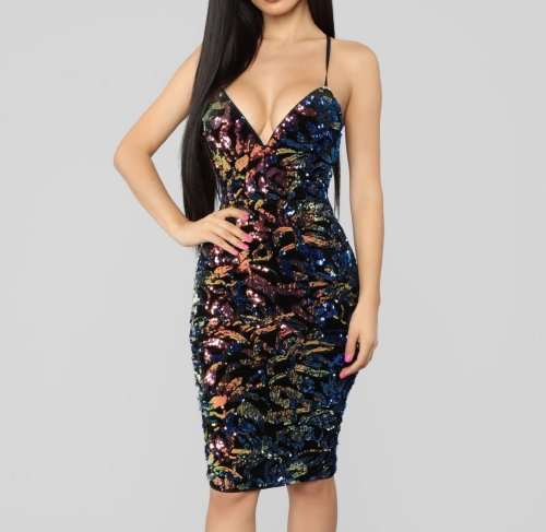 !!! NEW ARRIVED!!! SEXY SHINING DRESS/ STUNNING DRESS IN SIZE L