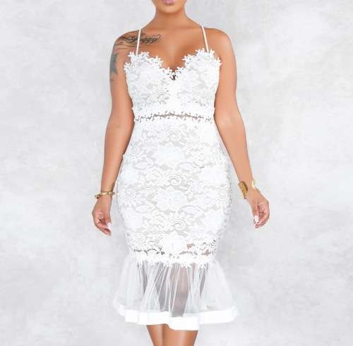 !!! NEW ARRIVED!!! ELEGANT WHITE DRESS/ STUNNING DRESS
