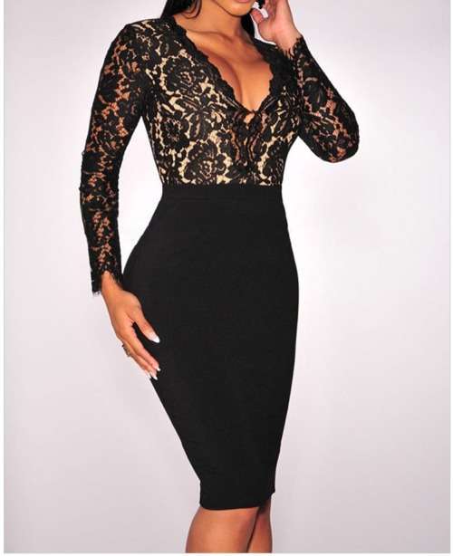 !!! NEW ARRIVED!!! BEAUTIFUL LONG SLEEVE DRESS/ PARTY DRESS IN SIZE L