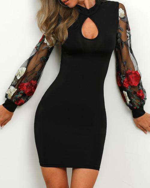 !!! NEW ARRIVED!!! STUNNING LONG SLEEVE BLACK DRESS in size 34