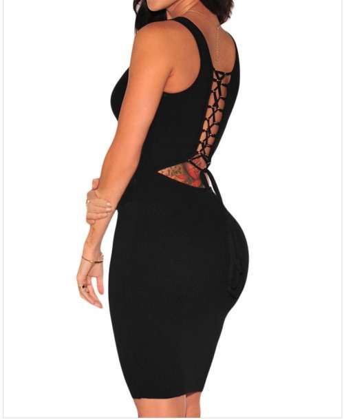 SEXY BLACK DRESS IN SIZE 36