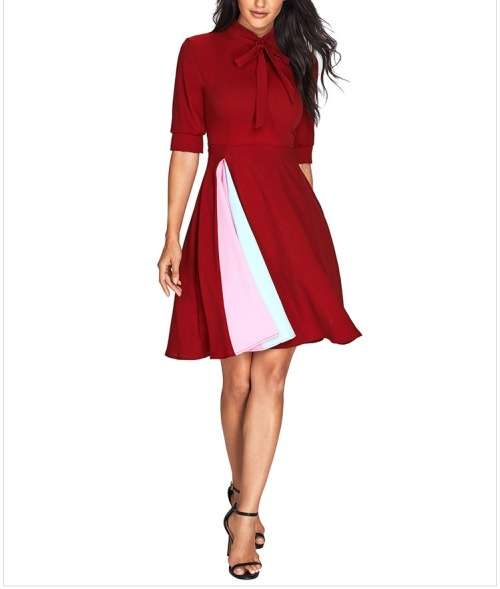 Red Bow Tie Dress in size 30