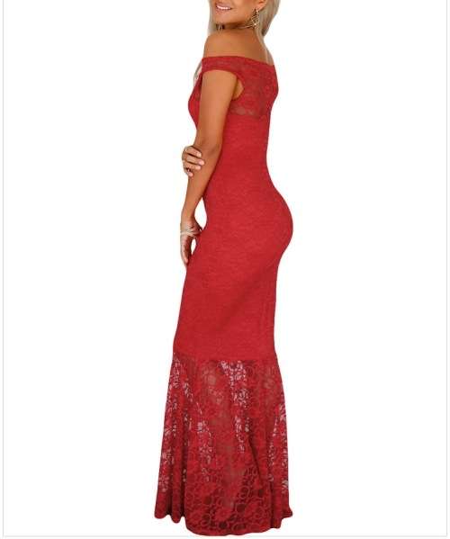 Elegant Red Lace Dress in size S to L