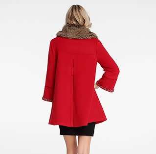 !!! FREE SHIPPING !!! FASHIONABLE LUXURY WOOLEN COAT IN SIZE M