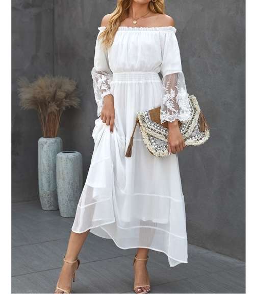 Elegant White Dress in size M