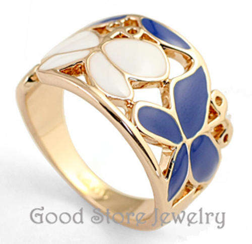 LOVELY BUTTERFLY SWAROVSKI RING ***SIZE 8