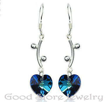 !!!NEW!!! Stunning 925 Pure Silver Blue Topaz Earring