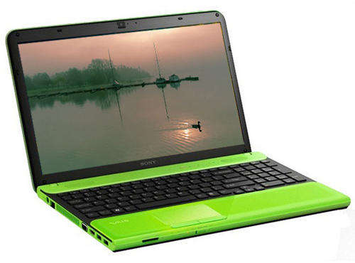 one of a kind sony vaio quad core i5 neon green powerfull laptop