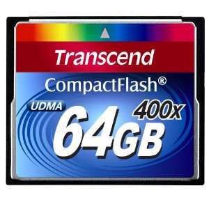 Transcend 400X - 64 GB Compact Flash Memory Card TS64GCF400 (Blue)