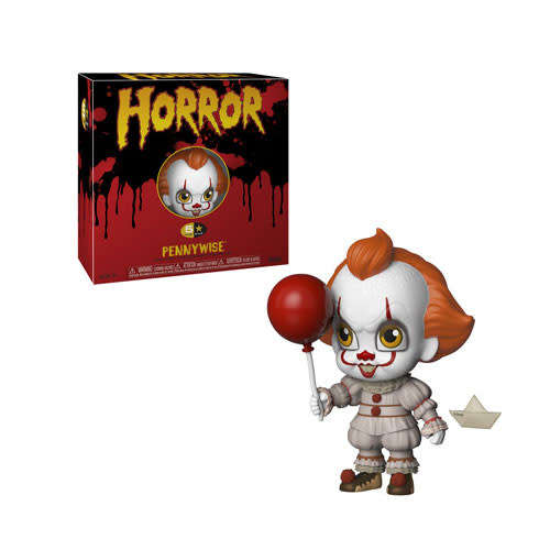 PENNYWISE - 5STAR HORROR - FUNKO Vinyl Clown with seperate Balloon and Ship - Condition: Like New*