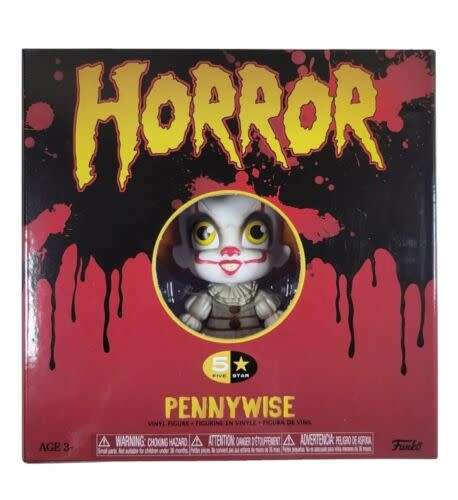PENNYWISE - 5STAR HORROR - FUNKO Vinyl Clown with seperate Balloon and Ship - Condition: Like New*