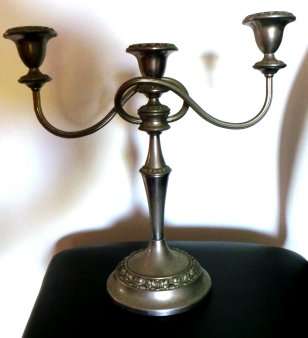 A Beautiful Nouveau-esque Flowing Candelabra - In Good Condition and Superbly Kitch!
