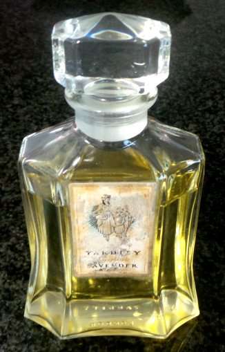 Bottle ENGLISH LAVENDER from YARDLEY(With some perfume Solid Glass Stopper - 150mm Total Height*
