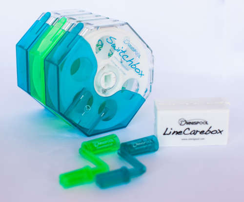 Switchbox by Omnispool -  fishing fly line travel storage protection spool for use w rod and reel