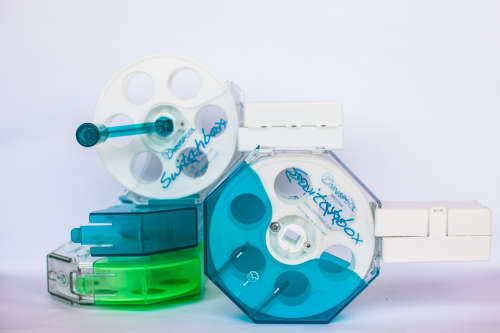 Switchbox by Omnispool -  fishing fly line travel storage protection spool for use w rod and reel