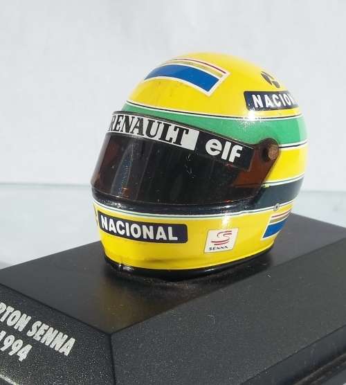 Minichamps Ayrton Senna Helmet boxed Formula 1 F-1 Racing