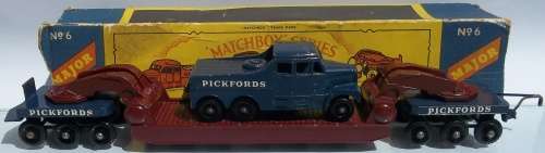 MATCHBOX Lesney Regular Wheels 1-75 Series  MAJOR PACK No. 6 Crane 200 Ton Transporter BOXED