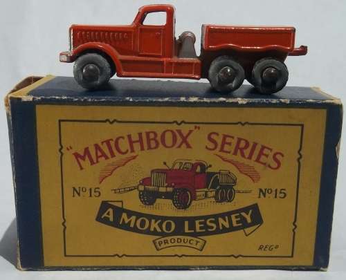 MATCHBOX Lesney 1-75 Series Regular Wheels MOKO #15 Atlantic Prime Mover BOXED 1956
