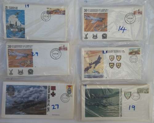 Collection of 548 South Africa Military Flown FDC's from the 1980's