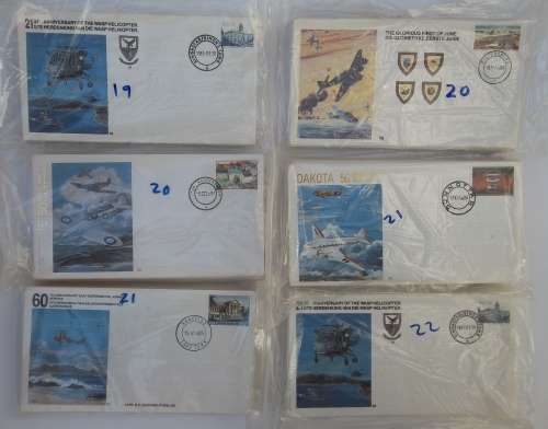 Collection of 548 South Africa Military Flown FDC's from the 1980's