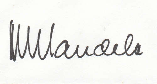 President Nelson Mandela Authentic Hand Signed FDC AUTOGRAPH ST. JOHN 1999 AUTOGRAPHED SIGNATURE