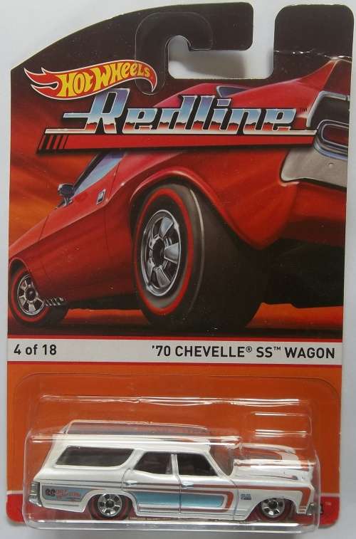 HOT WHEELS REDLINES 1970 Chevelle SS Wagon Made in 2015 Metal base HOTWHEELS Similar to Matchbox