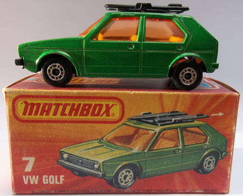 MATCHBOX Lesney Superfast #7 VW Golf 1978 VINTAGE Model Made in England Vintage VOLKSWAGEN