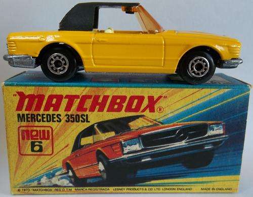 MATCHBOX Lesney Superfast #6 Mercedes Benz 350SL Made in England BOXED MODEL 1973