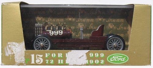 BRUMM FORD 999 (1902) MADE IN ITALY ( EARLY MOTORING HISTORY ) DIE CAST