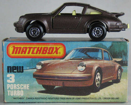 MATCHBOX Lesney Superfast #3 Porsche Turbo -  Made in England 1980 BOXED MODEL