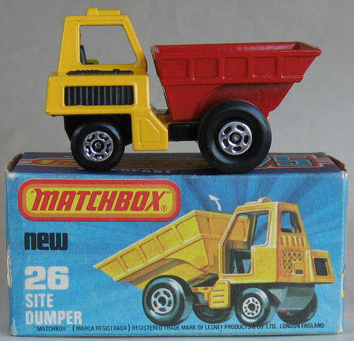 MATCHBOX Lesney Superfast #26 Site Dumper - 1978 - Made in England - Boxed Die Cast Model