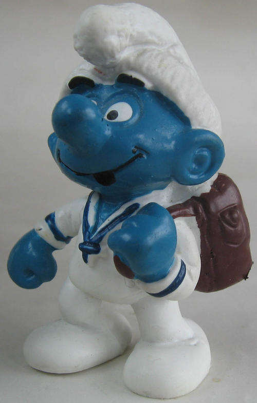 SAILOR SMURF 1984 - Smurfs Peyo Schleich vintage collectable toy FIGURE